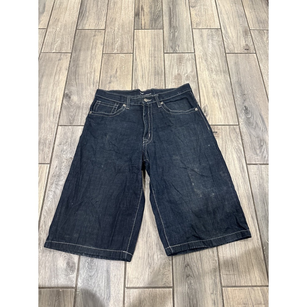 ORUEL JEANS COMPANY Men's Blue Denim Jean Shorts Size 34 Baggy Loose Fit Skate